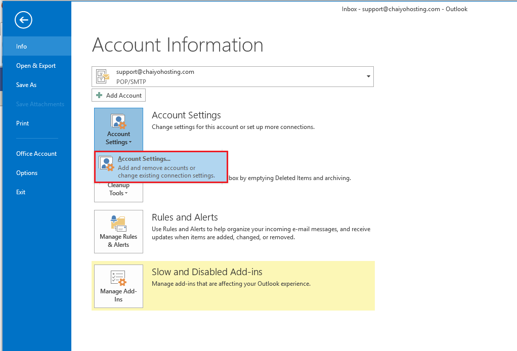 earthlink email setup for outlook 2013